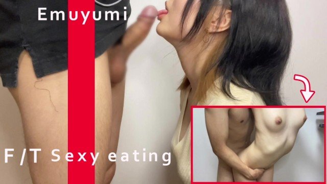 [THE FIRST TAKE] Standing Doggy Style Ejaculation from Fellatio ASMR-Emuyumi Couple Japanese Amateur Blowjob and Suck CUM