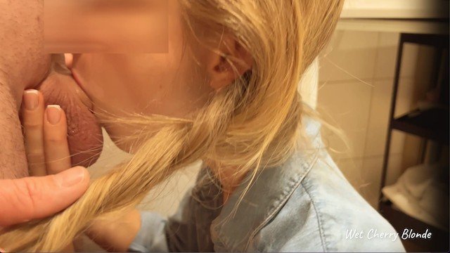 Wet Cherry Blonde: Blonde pigtail student practice to deepthroat teachers dick and gets cumshot CIM 4K wetcherryblonde