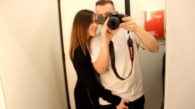 Barsik Meow: Relax, public sex in the fitting room and sweet blowjob, cumshot in mouth