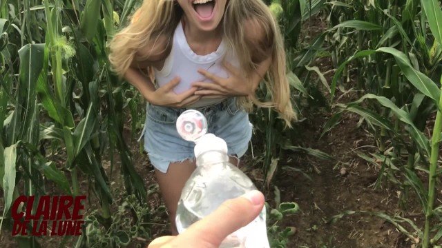 ClaireXX, Claire and Blake: Back from Military: Slutty Stepsis can't wait to suck & fuck me risky in cornfield