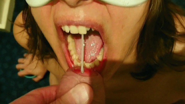 pennytwotrees: Milf tinder date gagging and swallowing cum after a fuck