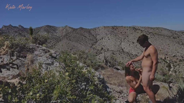 Chris Marley: Blowjob on Mountain Top While Hiking - Kate Marley