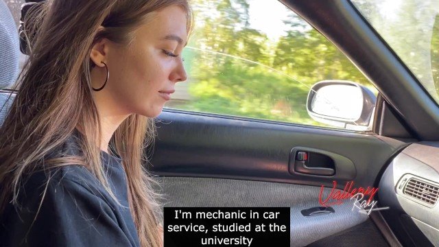 Vallery Ray, Two for cum: Slut Make Blowjob In The Car, Treason Her Bf With Subtitles