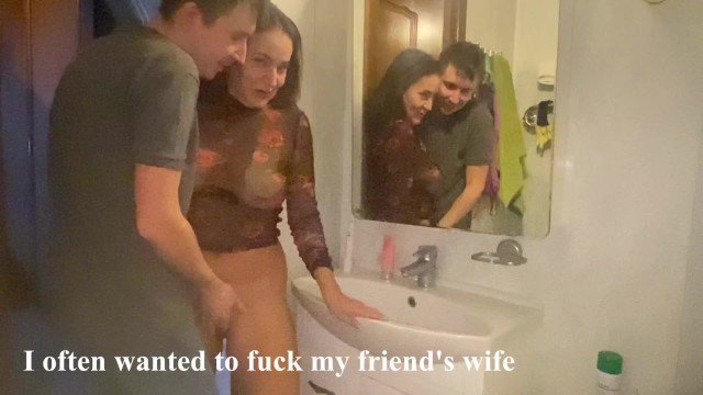 Alina Tumanova: Quickly Fucked friend's wife in the bathroom while she was getting ready for work