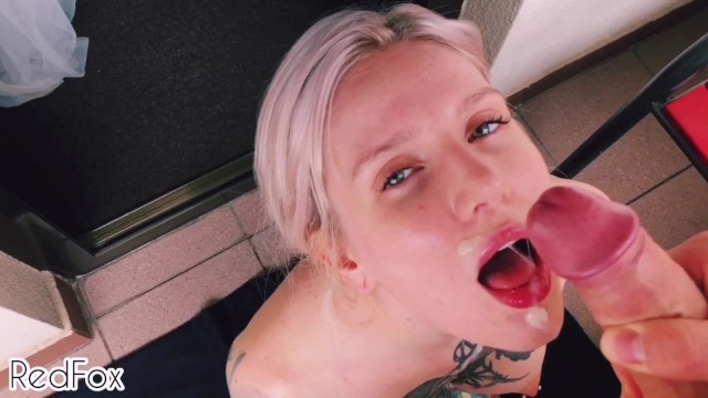 Real Red Fox, Alena German: Public POV BJ on Balcony, Neighbors were Delighted