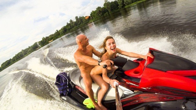Bald Bandini, Just Your Neighbors: Public anal ride on the jet ski in the city centre. Mia Bandini