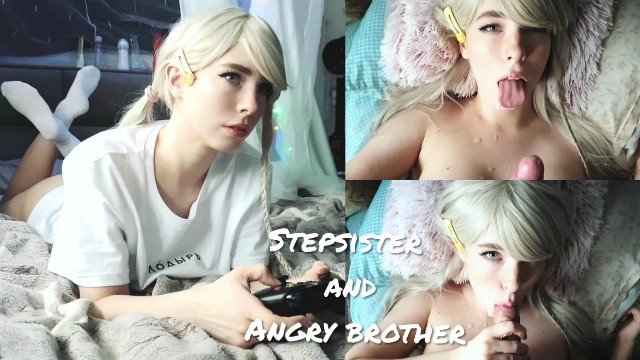 Molly Red Wolf: Stepsister Paid with Her Body for a Broken Gamepad (cum face)❤MollyRedWolf