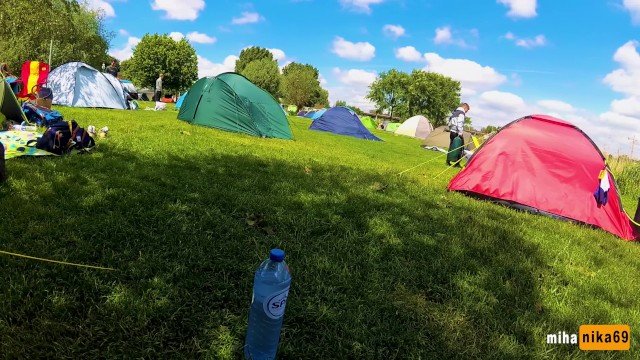 VERY RISKY SEX IN a CROWDED CAMPING AMSTERDAM &#124; PUBLIC POV by MihaNika69