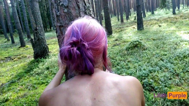 LilithPurple: Quickly extreme public fuck in the fairy forest