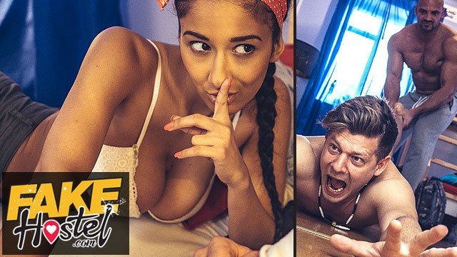 Darcia Lee: Fake Hostel - Cheating girlfriend with hot natural body fucks a big cock before it all kicks off